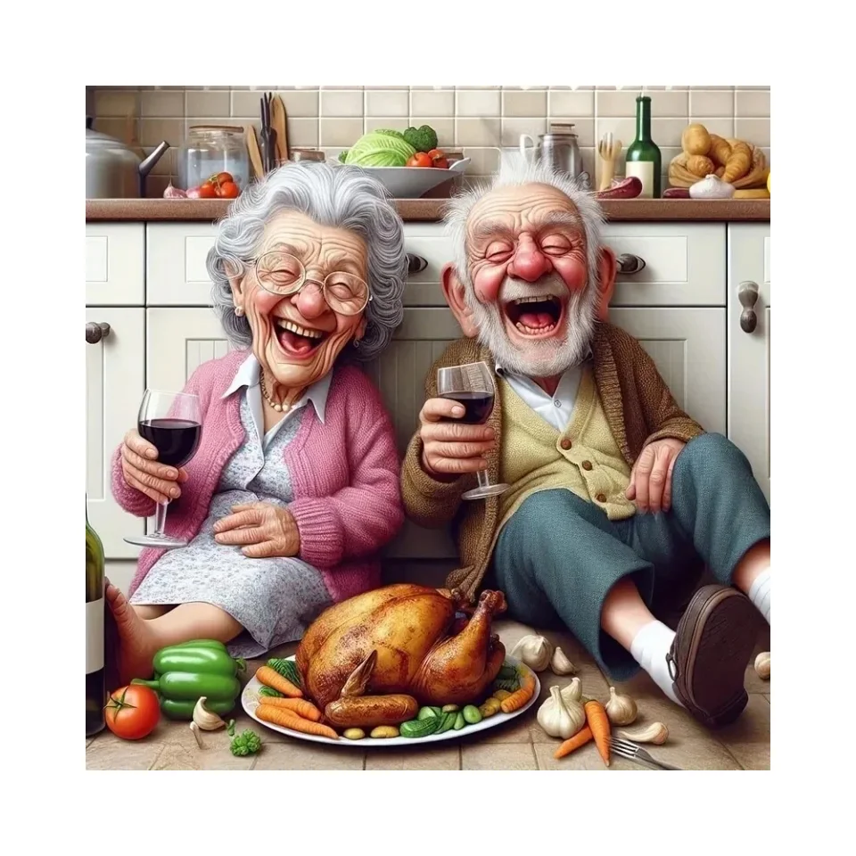Grandparents Cheers Diamond Painting Set, DIY Adult Full Diamond Home Decoration Painting Set, Adult, Frameless Art Crafts