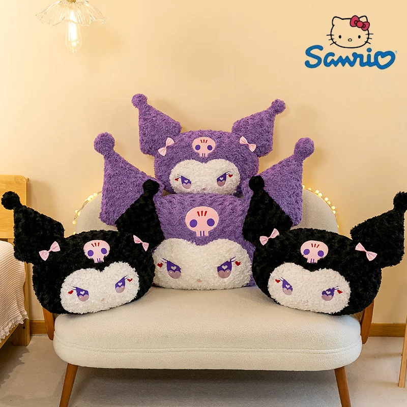 

65/90cm Sanrio Kuromi Pillow Doll Sleeping On The Bed Pillow Comfortable Plush Kawaii Doll To Give A Birthday Present To Women