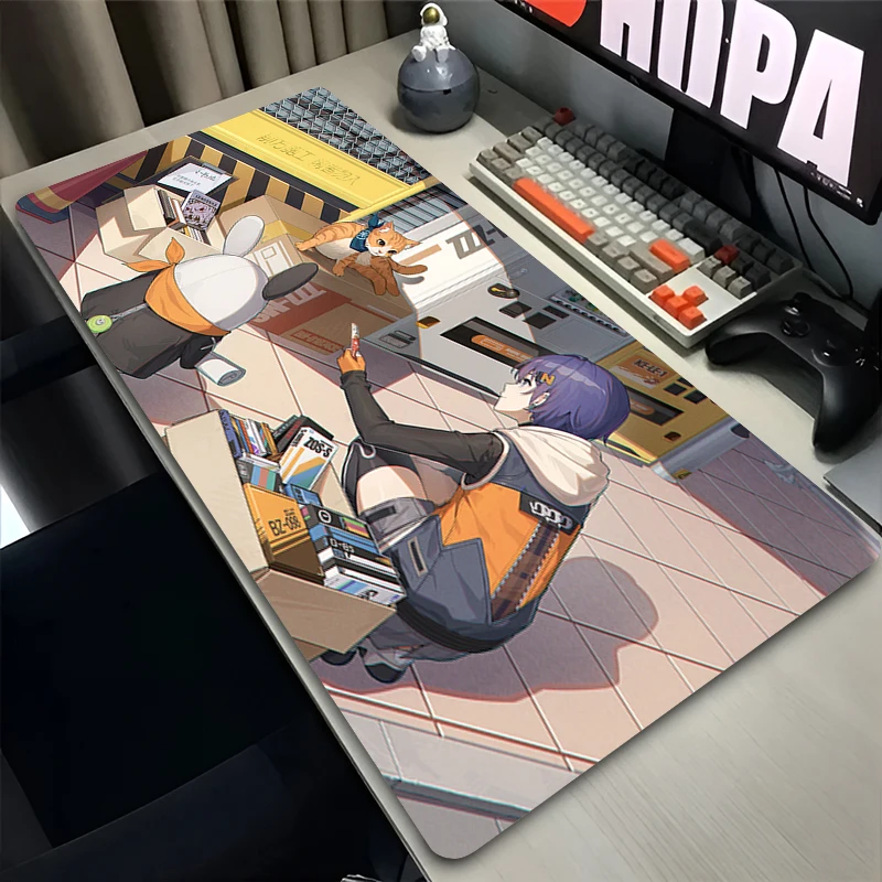 

Mouse Pad Office PC Gaming Accessories Cute HD Keyboard Pad Anime Print Mousepad Laptop Z-zenless Zone Zero Belle Desk Mouse Mat