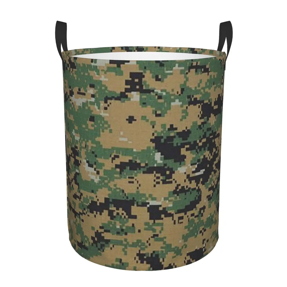 Camo Camouflage Military Woodland Army Foldable Laundry Baskets Dirty Clothes Toys Storage Basket Home Organizer Hamper view 4