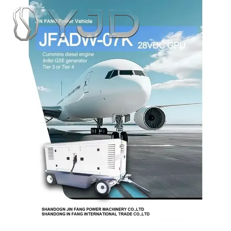 YJD 28V 200A Auto Start GPU Silent Type Aviation Power Supply Vehicle Ground Unit for  Jet   DC