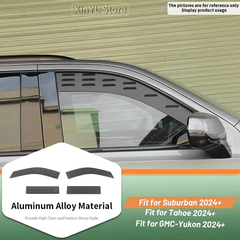 

Car Front And Rear Window Louver Ventilation Panel For Chevrolet Suburban 2024 Up Car Exterior Accessories