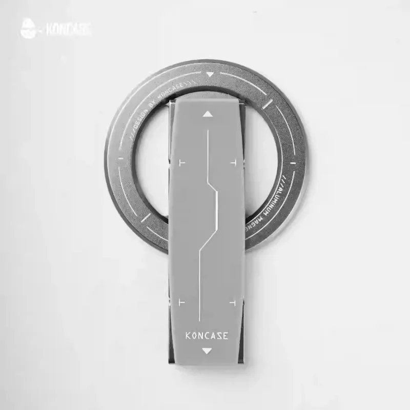 KONCASE 2-in-1 MagSafe Magnetic Phone Stand 360° Ultra-thin Alloy Multi-functional Removable Folding Bracket Phone Accessorie