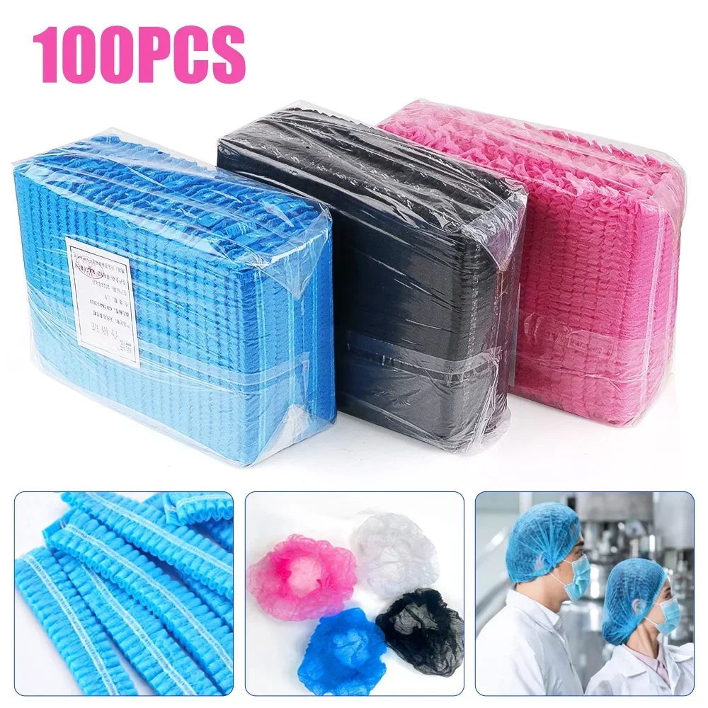 100pc Microblading Tattoo Accesories Permanent Makeup Waterproof Shower Headgear Disposable Hair Net Caps Hat For Eyebrow Tattoo