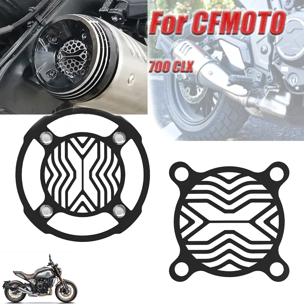 

Motorcycle Exhaust Pipe Inner & Outer Protection Net Anti-scald Cover Anechoic Net For CFMOTO 700 CLX 700CLX