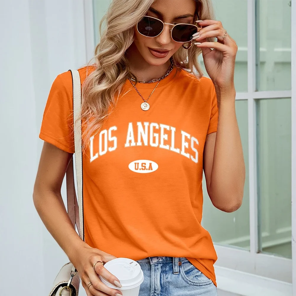 New Ladies 2024 Oversized Women's Top Fashion Street Wear Printed Letter Pattern Fashion Women's Breathable T-Shirt Short Sleeve