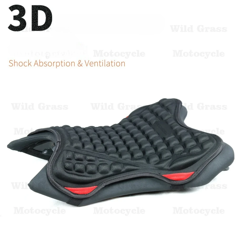 Motorcycle Electric Vehicle Seat Cushion Cover Breathable Ventilated Shock Absorbing Heat Dissipation Sun Protection Seat Pad