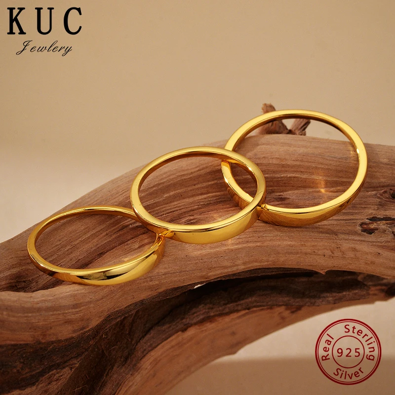 

925 Sterling Silver Original Certificate Simple Smooth Index Finger Ring For Women Luxury Fashion Free Shipping Jewelry