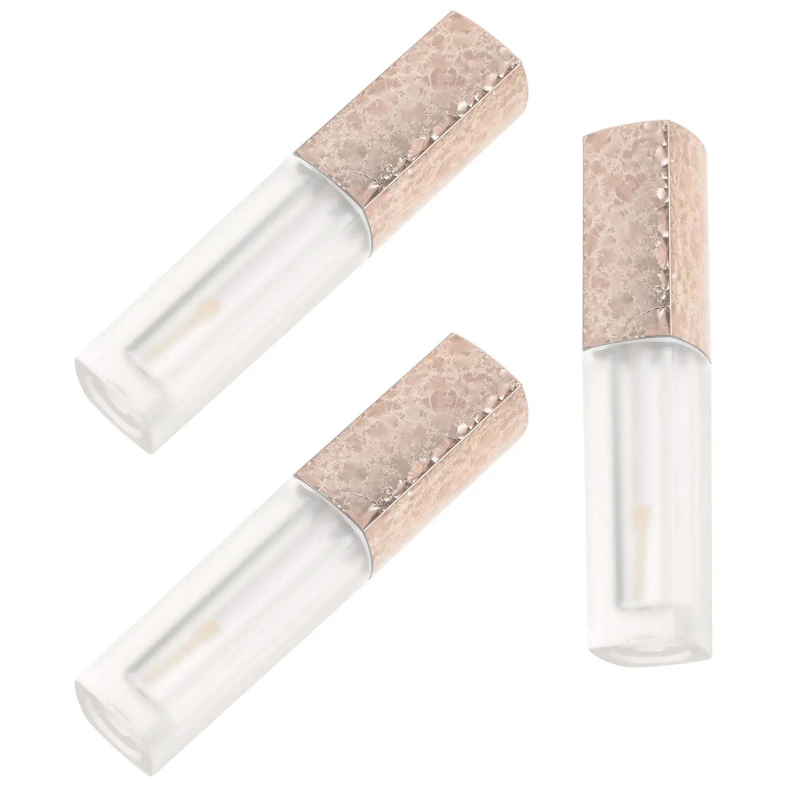 

3 Pcs Empty Tube of Lip Gloss Refillable Tint Lipgloss Tubes Containers with Wand Cute