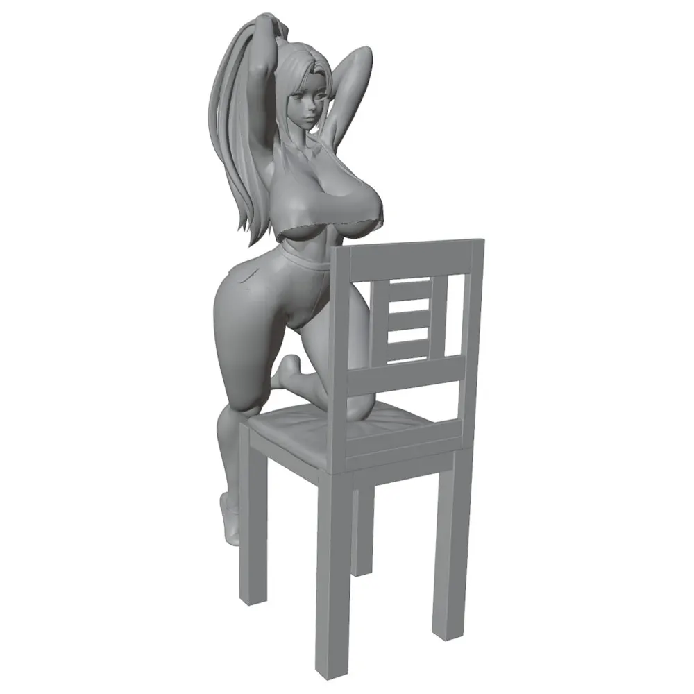 Figura resina para juegos de rol y coleccionismo – Chica peinándose
