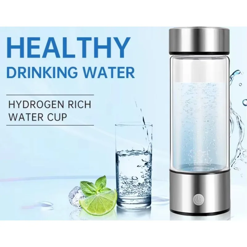 Wasserstoff Wasser flasche Großhandel Hersteller blau tragbare alkalische Reiniger Inhalator Generator wasserstoff reiche Wasser flasche Tasse