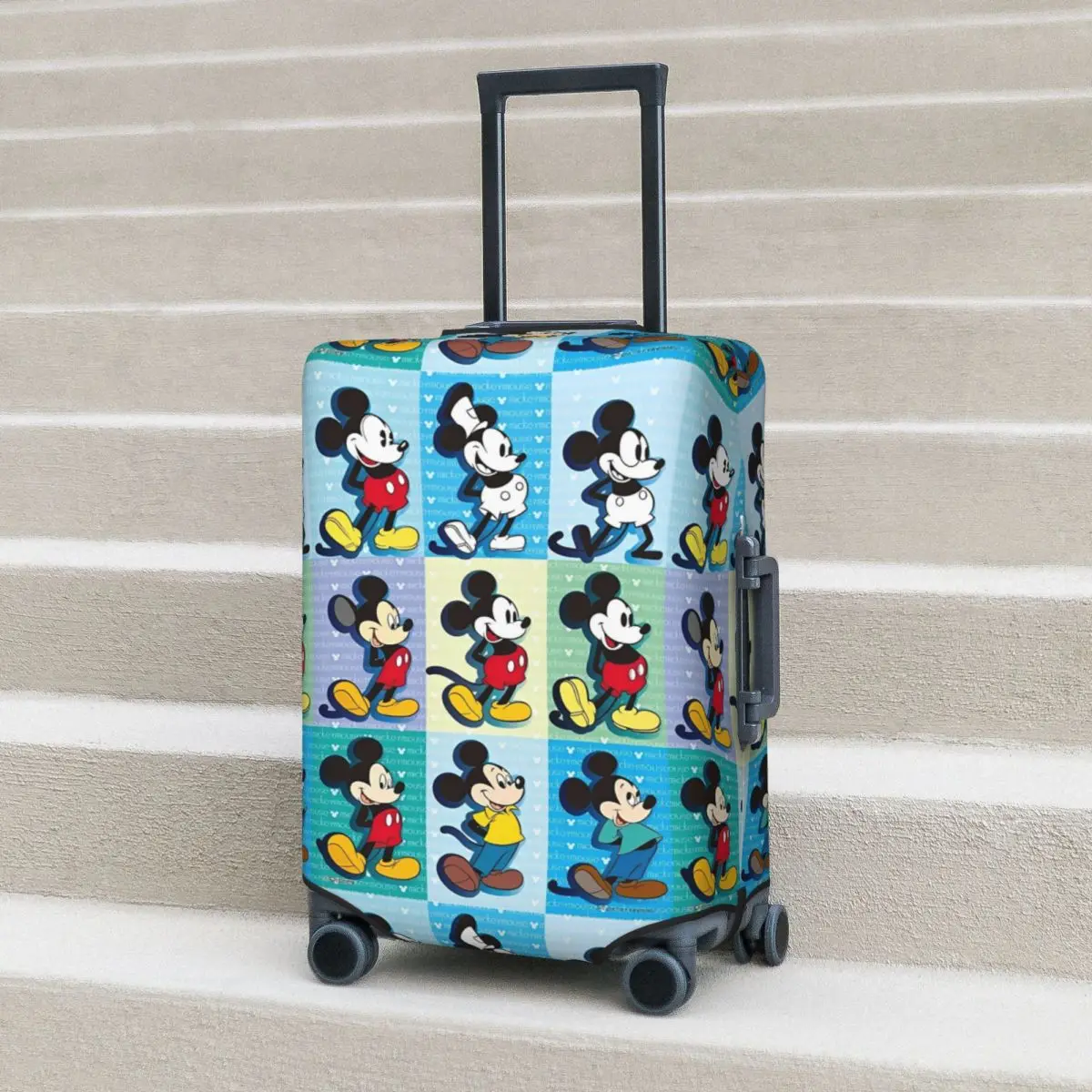 

Funny Mickey Mouse Suitcase Cover Elastic Travel Protection Luggage Accesories Vacation