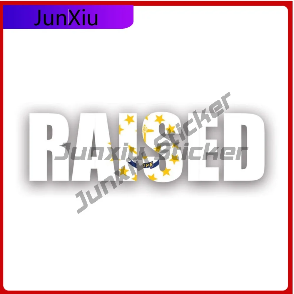 

Rhode Island Raised Fade Resistant Sun Resistant Vintage For Bumper Truck Laptop Self Adhesive Removable Decoration Scratch