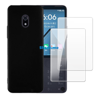 Soft Case + 2 Pack Tempered Glass Screen Protectors for Xiaomi Duoqin F22 Pro Full-Body Protection