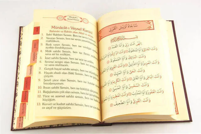 Great Cevşen with Complete Index and English Description of 1362 Muslim Islam Sheet English Prayer Mat Holy Quraan Islamic Mats