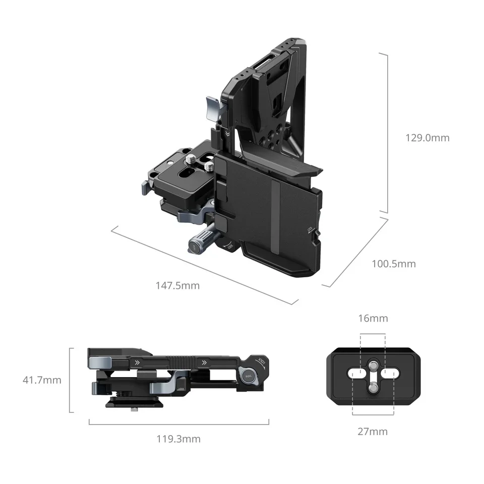 NEW For SmallRig 5315 Aluminum V-Mount Battery Mount Plate Kit for / DSLR/Mirrorless Cameras Arca- Foldable Design Quick