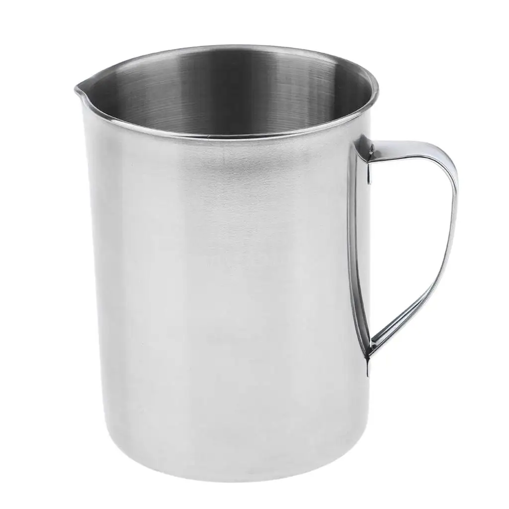 Large Capacity Stainless Steel Liquid Measuring Cup with Ergonomic Handle