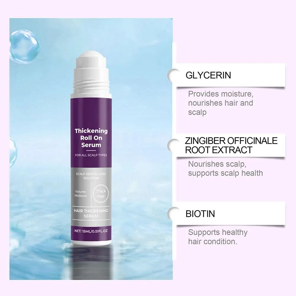 جوهر كرة دوارة مغذي للشعر يقوي جذور الشعر تحسين صحة الشعر العناية اللطيفة فروة الرأس لامعة العناية بالشعر جوهر لفة على #4