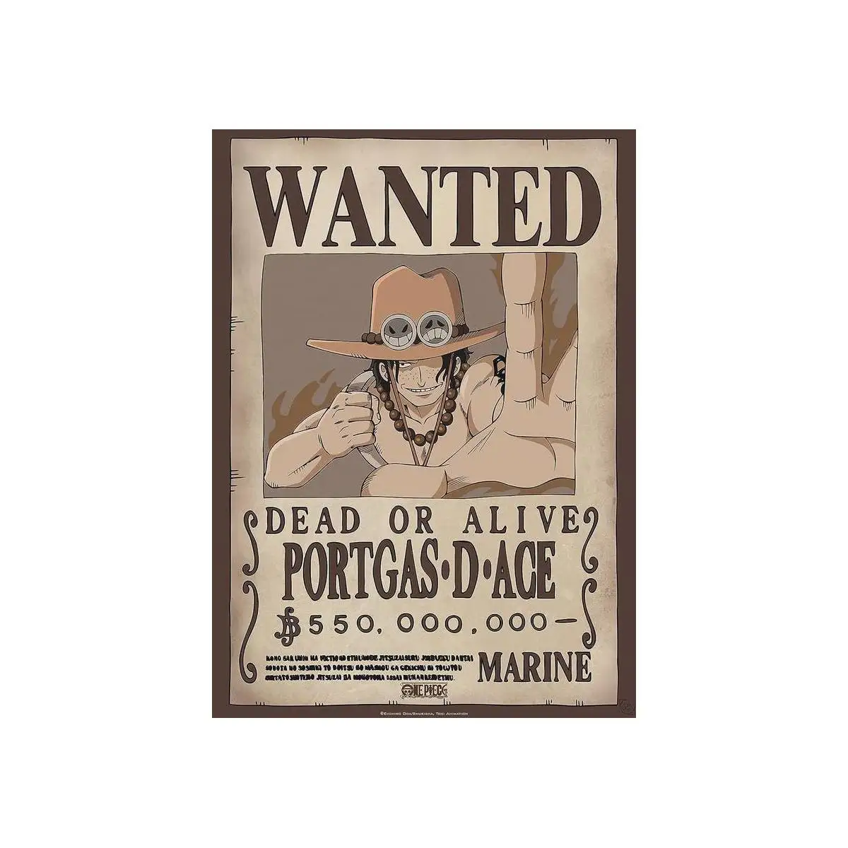 Posters of TV Series Poster Wanted Ace - One Piece (POSTER 52x38)