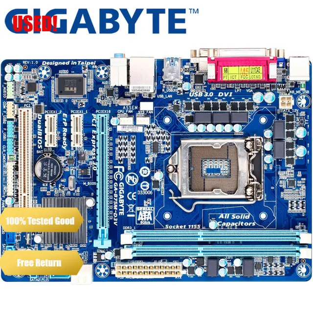 

GIGABYTE GA-B75M-D3V Desktop Motherboard B75 Socket LGA 1155 i3 i5 i7 DDR3 32G Micro ATX