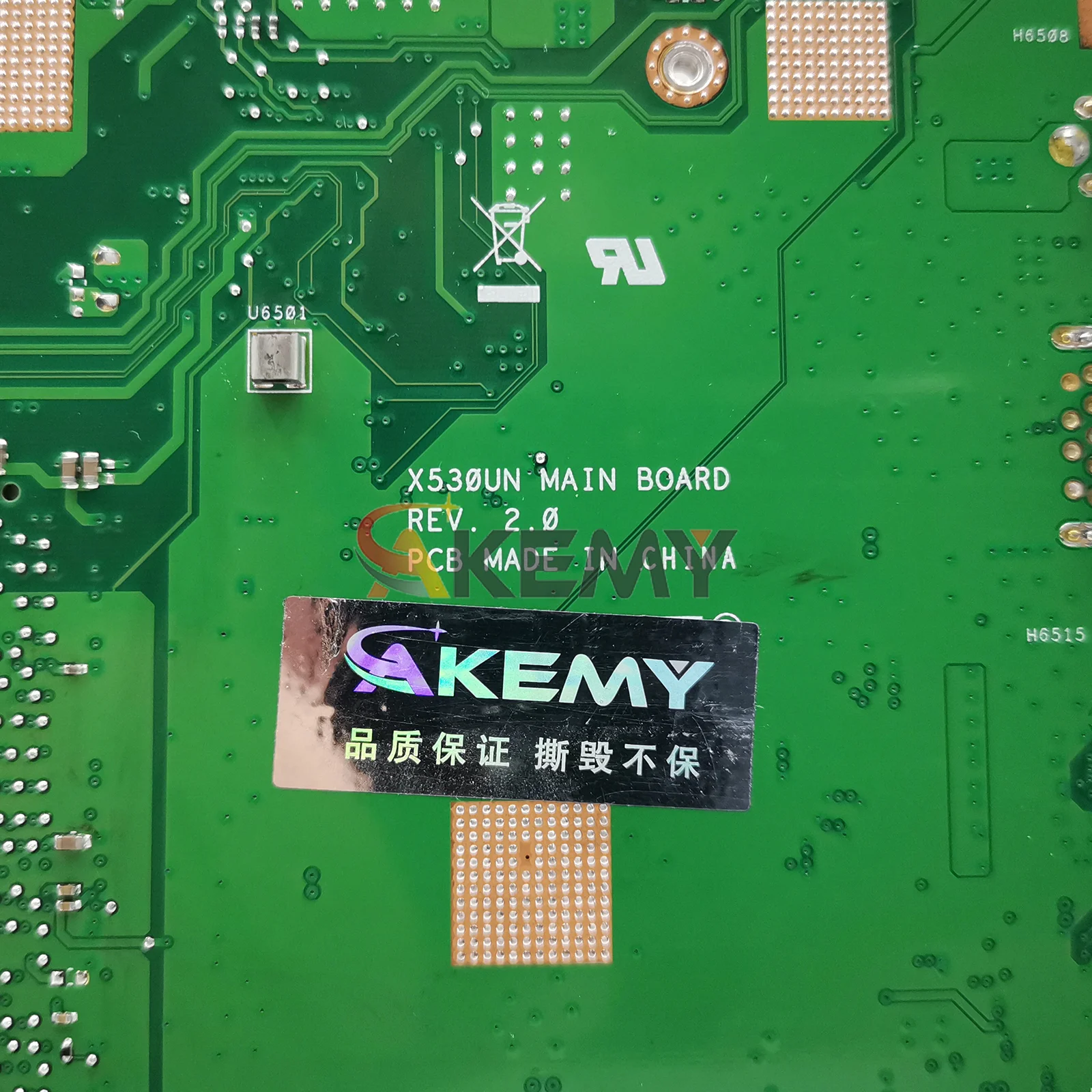 Placa base para ordenador portátil X530UN para ASUS VivoBook S5300U X530UN K530U S530U X530U placa base para portátil con CPU I3 I5 I7 110% pruebas OK