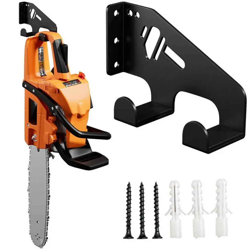 

Вешалка для инструментов Металлическая бензопила Настенное крепление Экономия места Противоскользящий держатель бензопилы Сверхмощный сверхмощный кронштейн Организация навеса