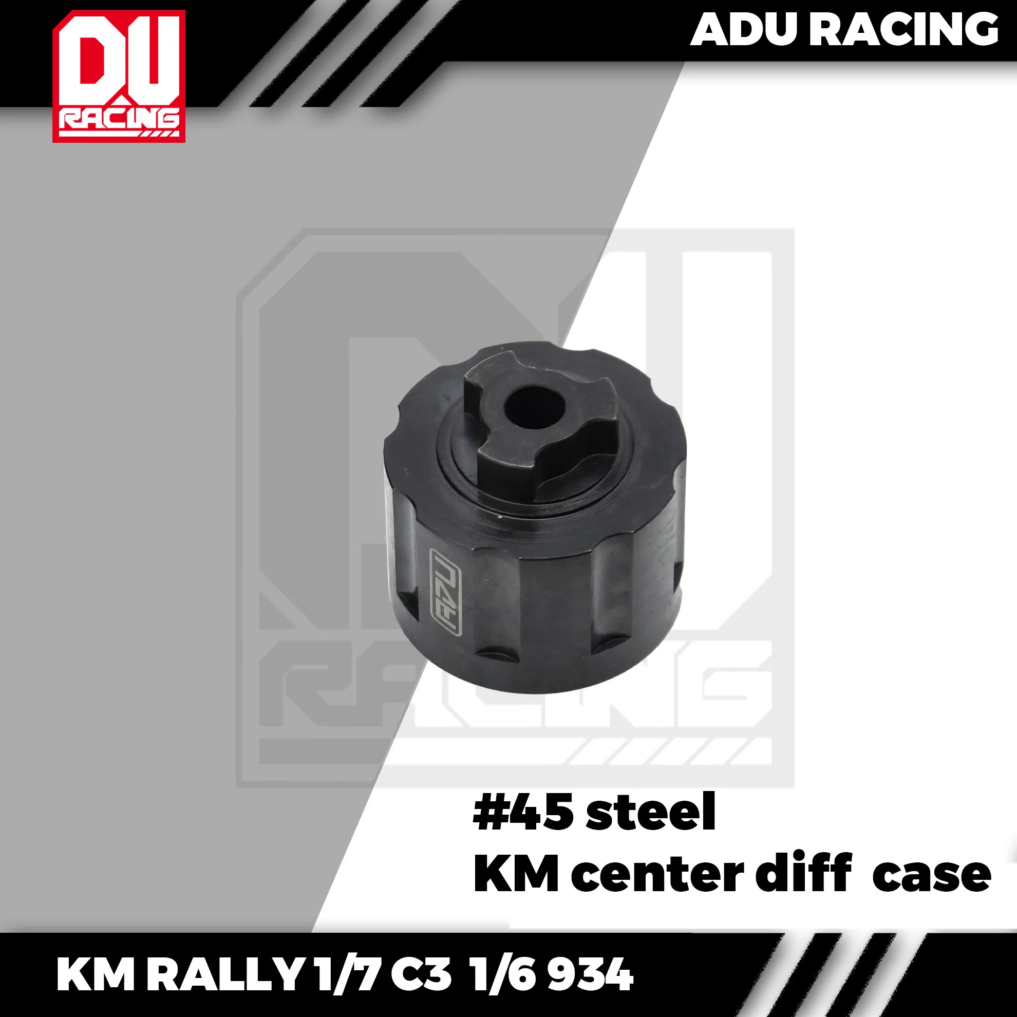 

ADU RACING 45 steel CENTER Differential Housing Diff Case for KM 1/7 C3 RALLY PORSCHE 934
