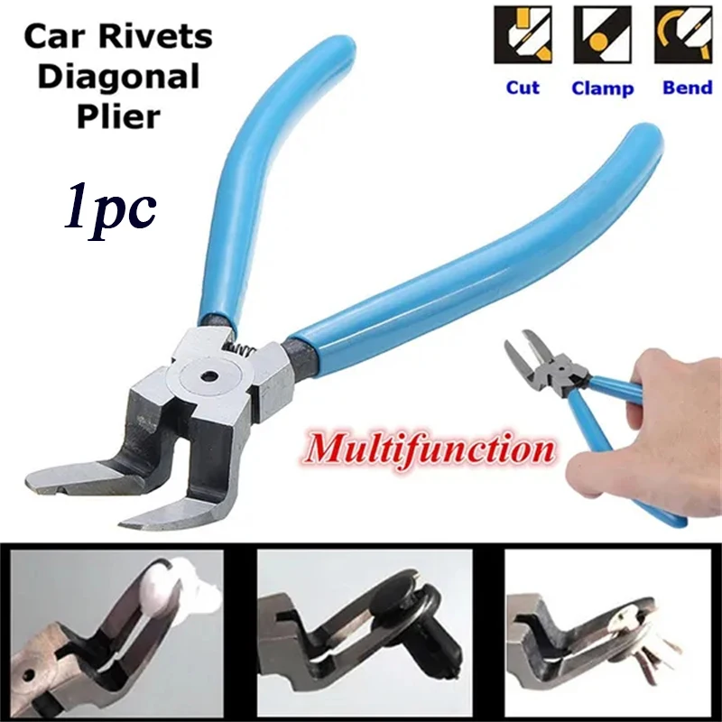Car Multi-Purpose Diagonal Pliers Auto Rivet Fastener Buckle Trim Clip Cutter Remover Puller Tools Automotive Repair Hand Tool