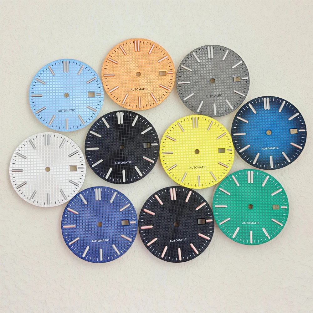 AP 31.8MM Country Oak Dial Strip Nail Green Luminous NO logo surface is suitable for NH35/NH36 movement.