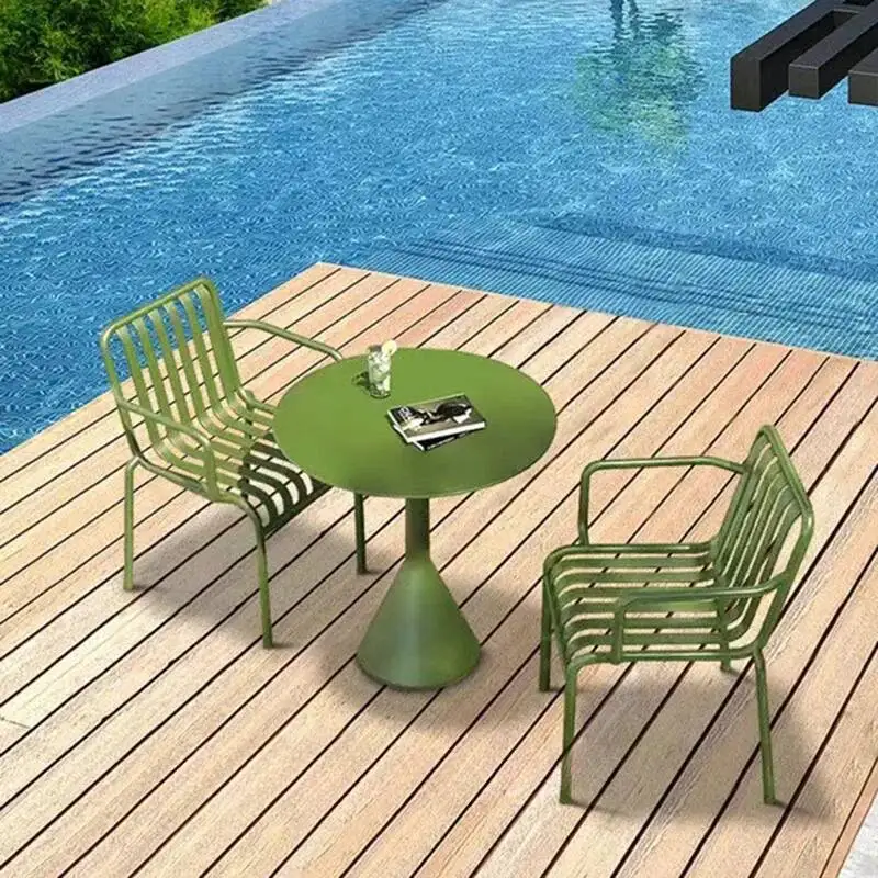 

Moving Metal Garden Furniture Set Designer Backyard Minimalist Nordic Garden Furniture Set Patio Natural Tuinmeubelen Decoration