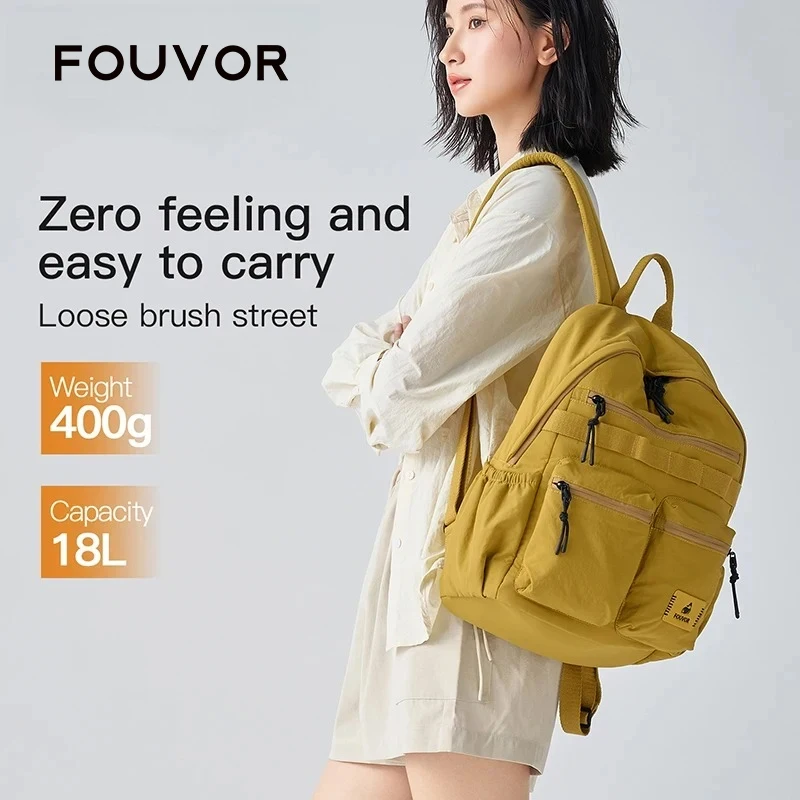 

Fouvor Women Travel Backpack Lightweight Waterproof Nylon Durable Large Backpacks Youth Teenager Student School Backpack 3072-06