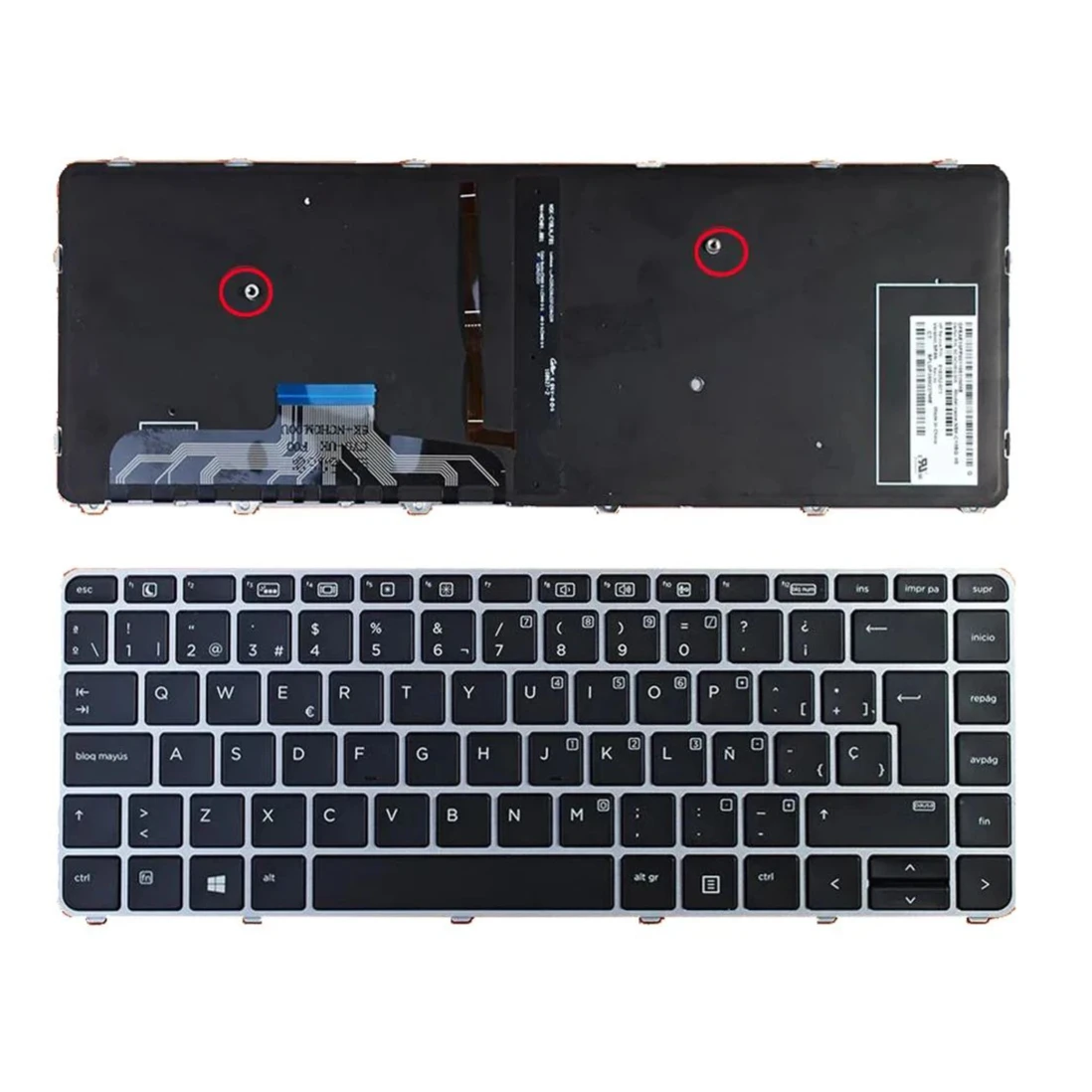 XIN-US-UK-SP-FR-IT Backlight Laptop Keyboard For HP Elitebook Folio 1040 G3 1040G3 With Backlit