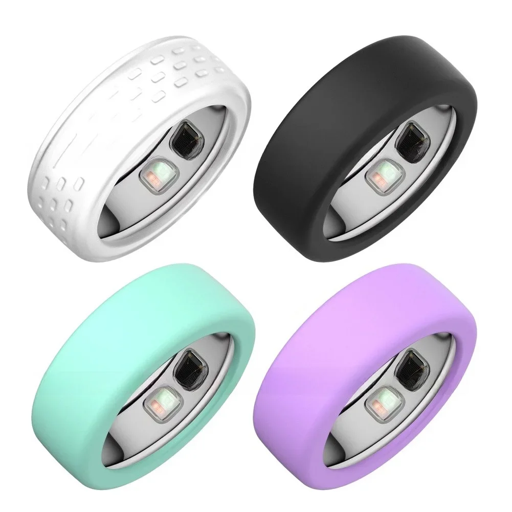 4pcs Colorful Silicone For Oura Ring 5 Covers Lightweight Protection Soft Anti-Scratch Protective Case For Daily Wear