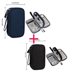 2024 Organizer Bag Travel Portable Digital Accessories Storage Bag Multi-layer Protective Cover Power Bank USB Earphones