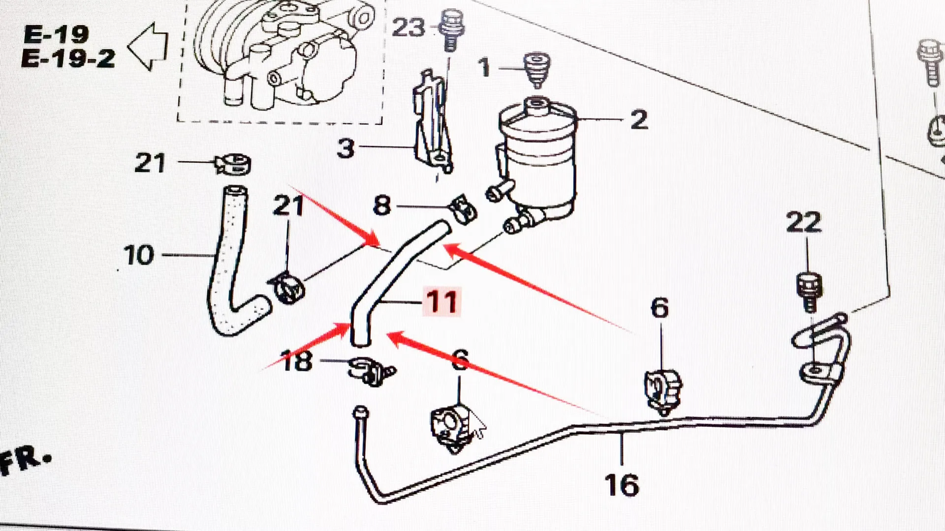 Tuyau de retour de direction assistée MEILENG haute Performance, pour HONDA Accord CM4/5 2003 – 2007, accessoires de voiture 53733SDAA0