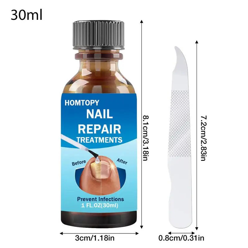 Nail Repair Solution para Danificado e Pé, Fortalecedor, Unhas rachadas e unhas dos pés, Mão e Pé, Care Treat