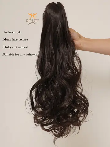 10 best sales भूरे रंग की पोनीटेल विग - №8