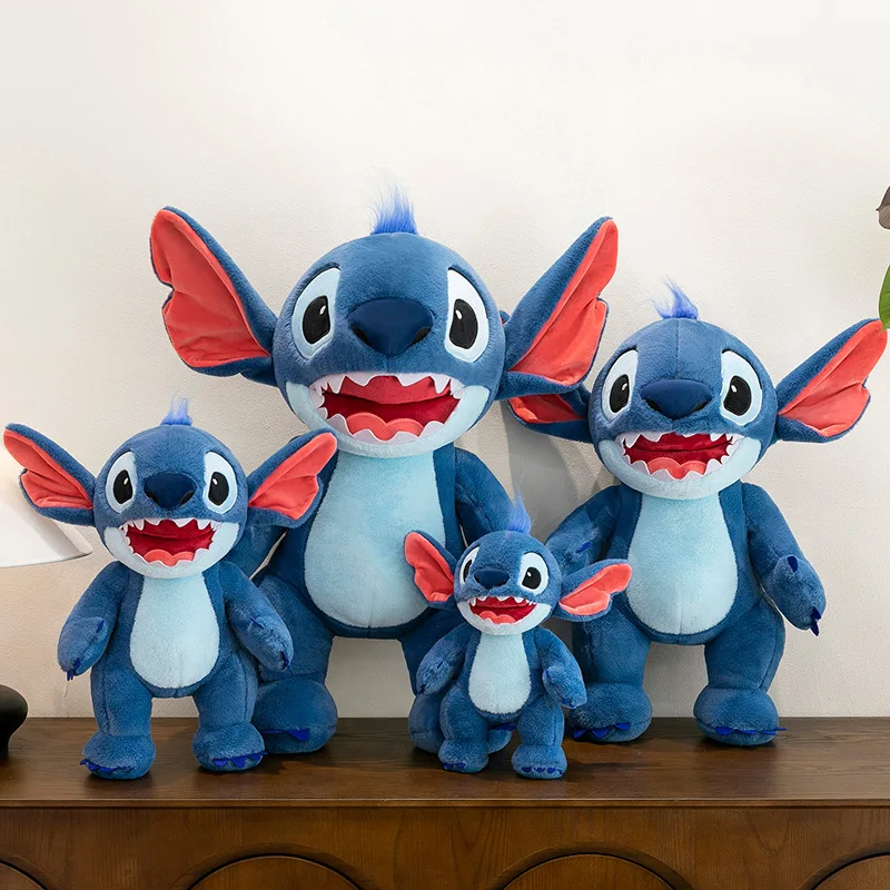 

Милая плюшевая игрушка Disney Lilo Stitch 35/45/60 см, каваи, аниме, мультяшная подставка, плюшевые мягкие куклы, большая подушка, подарок для ребенка