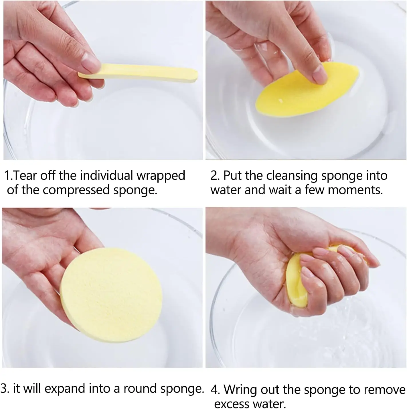 10/50/100pc 圧縮洗顔パッドポータブルフェイシャルスポンジメイク落とし使い捨てパウダーパフ旅行出張