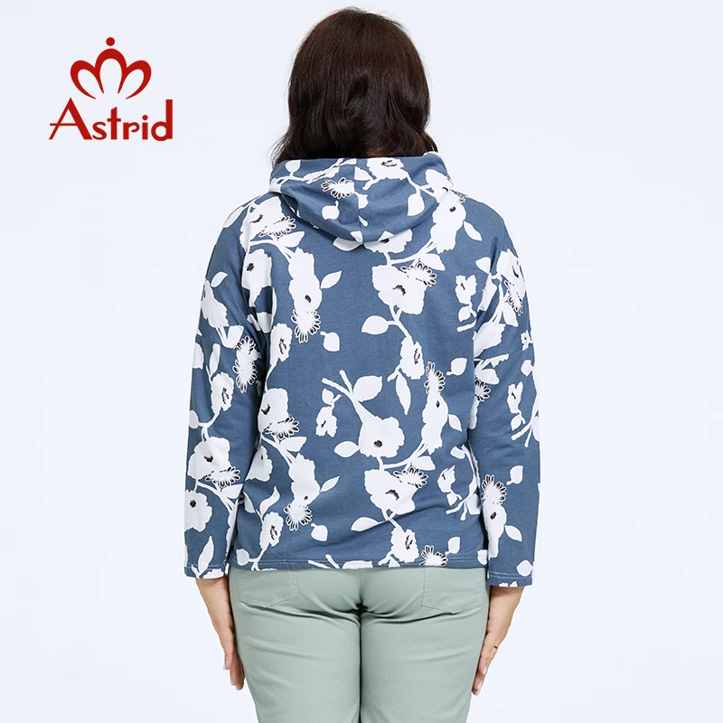 Imagem -05 - Astrid-jaqueta Feminina com Estampa Windproof Flower Blusão Feminino com Zíper Streetwear com Capuz Cabolsa Windproof Moda Tendências