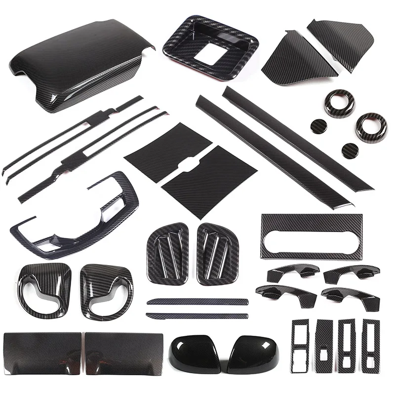 ABS Carbon Fiber For Land Rover Range Rover Vogue 2023 2024 Car Interior Decoration Frame Decorative Stickers Car Accessories