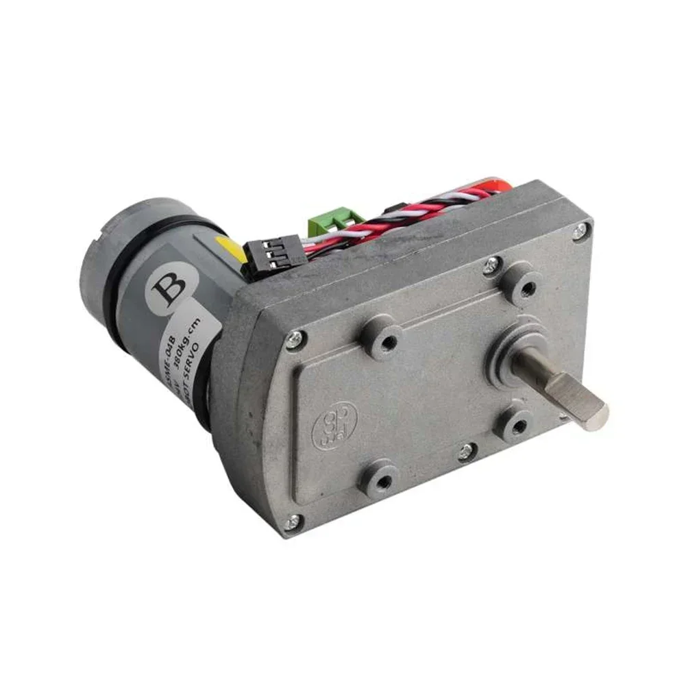 ASME-04B أجهزة رقمية من سبيكة عزم دوران عالي للغاية 380 كجم. سم معزز/معياري لذراع الروبوت الصناعي الكبير RC Gimbal ترس التوجيه