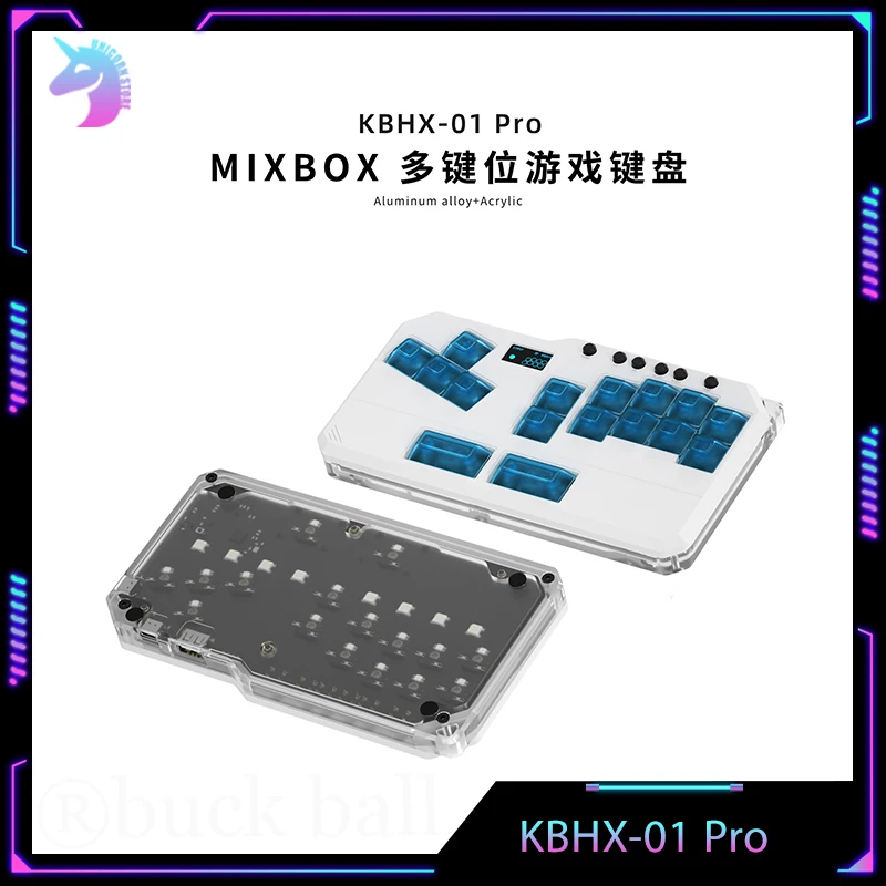 

DOIO KBHX-01 Pro MIXBOX Mini Hitbox Aluminum Alloy Game Keyboard Custom PC Joystick Arcade Cabinet PS4 PS5 Switch TEKKEN SF KOF