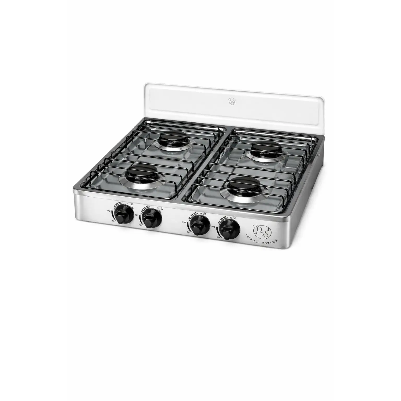 ESTUFA A GAS DE 4 QUEMADORES ROYAL SWISS – ESTRUCTURA DE ACERO INOXIDABLE, DISEÑO PREMIUM, ENCENDIDO SEGURO Y ALTA EFICIENCIA