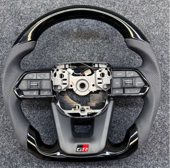 Upgrade Custom Carbon Fiber Leather Steering Wheel for  LC300 300 Series LC200 LC79  FJ Sports