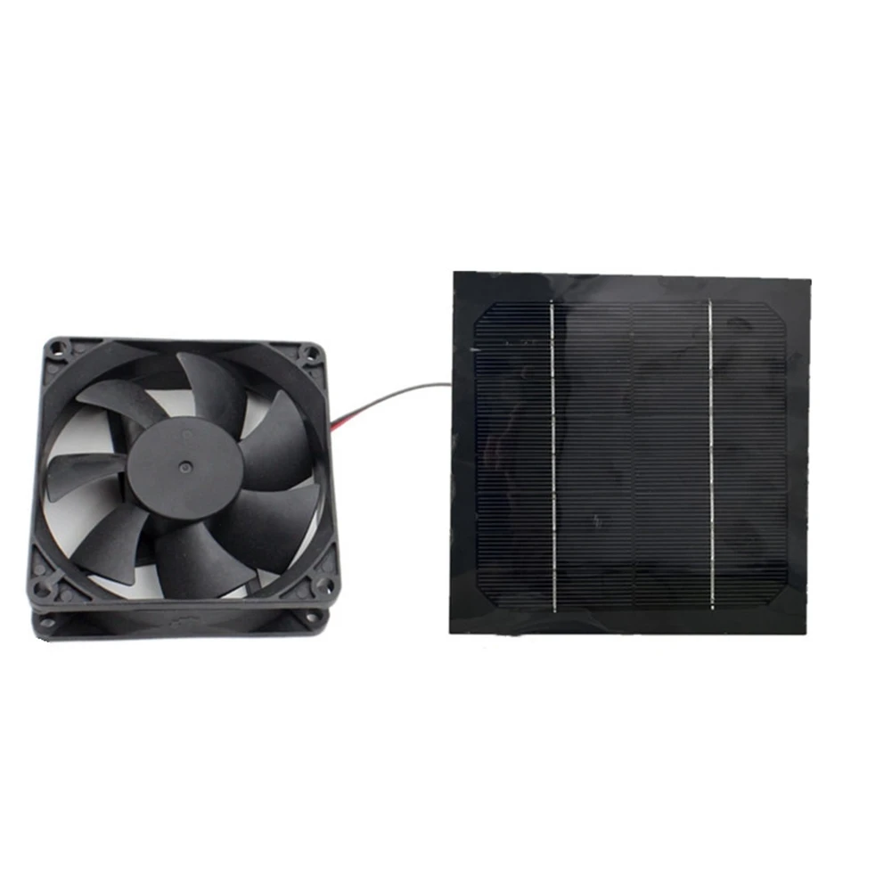 20W 12V Solar Panel Exhaust Fan Air Extractor Mini Ventilator Solar Panel Powered Fan for Dog Chicken House Greenhouse