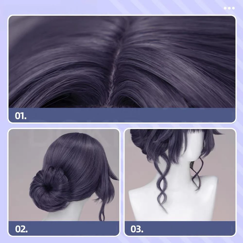 アニメ香りの花が高貴に咲く和路香子コスプレウィッグロリータパープル耐熱合成ウィッグハロウィン