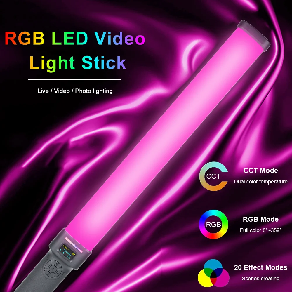 New High Power VL270 RGB Handheld Light Wand LED RGB Stick 2500-9000K Photography Lighting Tube Light for Video Vlog Studio Lamp