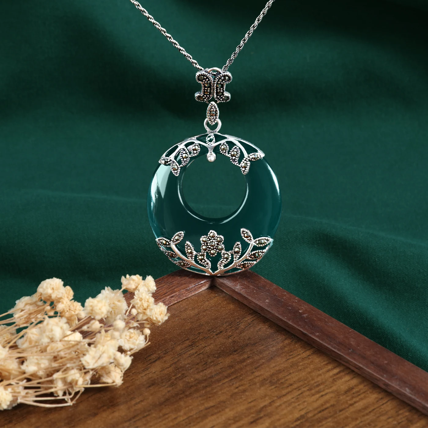 -collana-yysuniee-in-argento-sterling-925-massiccio-per-donne-pendente-vintage-in-argento-tailandese-con-onice-verde-agata-calcedonio-e-pietra-di-luna