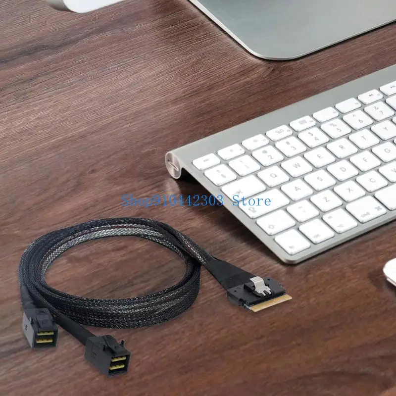 652F SFF8654 8i to 2x SFF8643 Data Cable Support SAS4.0 Fast Speed for Server